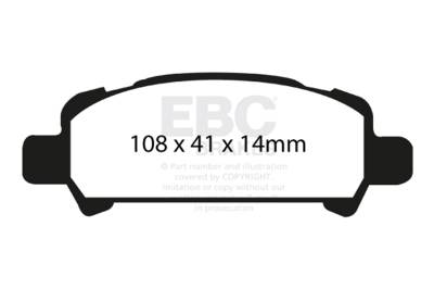EBC Brakes - EBC Brakes S5KR1087 S5 Kits Yellowstuff & GD Rotors for 05-09 Legacy