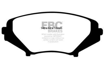 EBC Brakes - EBC Brakes DP41665R Yellowstuff Street & Track Brake Pads for 04-11 RX-8