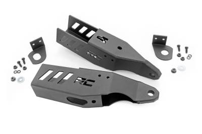 Rough Country Suspension Systems - Rough Country Front Tow Hook Brackets Black 21-25 Ford Bronco RS171
