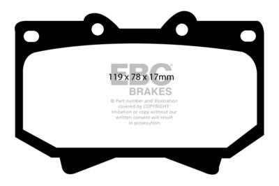 EBC Brakes - EBC Brakes DP61319 6000 Series Greenstuff Truck/SUV Brakes Disc Pads