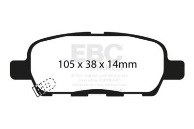 EBC Brakes - EBC Brakes DP41666R Yellowstuff Street/Track Brake Pads