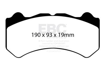 EBC Brakes - EBC Brakes DP41983R Yellowstuff Street & Track Brake Pads for 09-21 GT-R