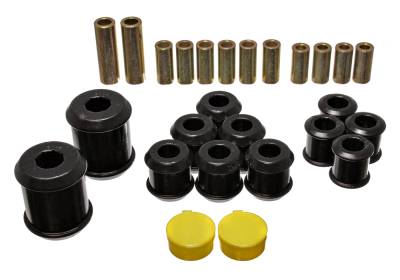 Energy Suspension - Energy Suspension 5.3119G Control Arm Bushing Set Rear Polyurethane Black