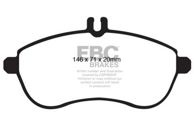 EBC Brakes - EBC Brakes DP41989R Yellowstuff Street & Track Brake Pads