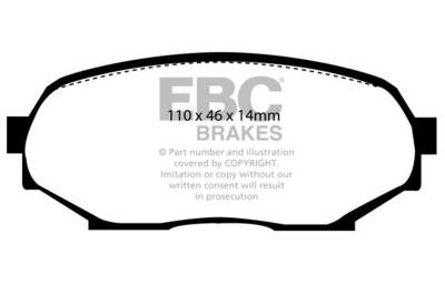 EBC Brakes - EBC Brakes DP4802R Yellowstuff Street & Track Brake Pads