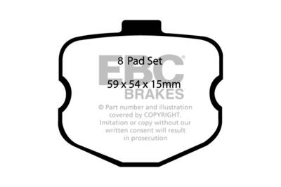 EBC Brakes - EBC Brakes DP31771/4C Redstuff Ceramic Low Dust Brake Pads for 09-13 Corvette