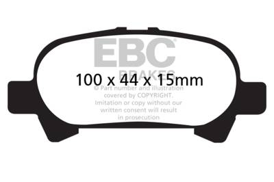 EBC Brakes - EBC Brakes DP31715C Redstuff Ceramic Low Dust Brake Pads