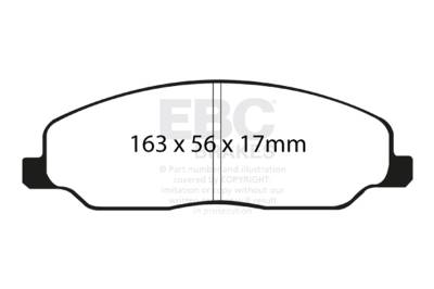 EBC Brakes - EBC Brakes DP41740R Yellowstuff Street & Track Brake Pads for 05-10 Mustang