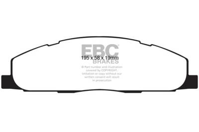 EBC Brakes - EBC Brakes DP61848 6000 Series Greenstuff Truck/SUV Brakes Disc Pads