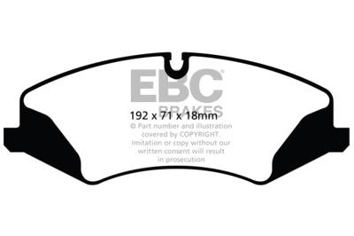 EBC Brakes - EBC Brakes DP62123 6000 Series Greenstuff Truck/SUV Brakes Disc Pads
