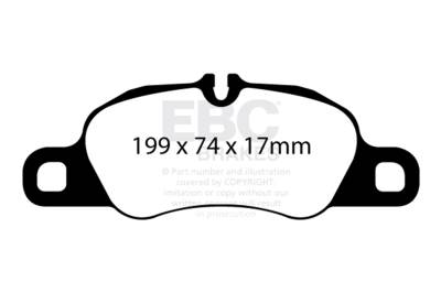 EBC Brakes - EBC Brakes DP42057R Yellowstuff Street & Track Brake Pads