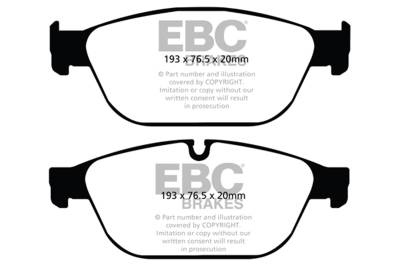 EBC Brakes - EBC Brakes DP42087R Yellowstuff Street Track Brake Pads for Audi A8 Quattro SQ5