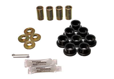 Energy Suspension - Energy Suspension 3.7101G Strut Rod Bushing Set Rear Polyurethane Black