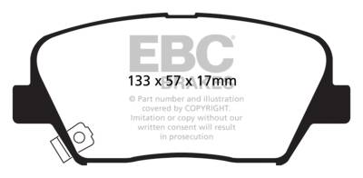 EBC Brakes - EBC Brakes DP41863R Yellowstuff Street & Track Brake Pads