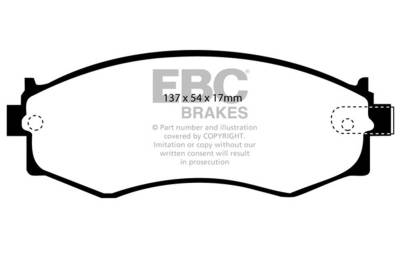 EBC Brakes - EBC Brakes DP3792C Redstuff Ceramic Low Dust Brake Pads