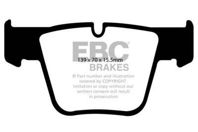 EBC Brakes - EBC Brakes DP31941C Redstuff Ceramic Low Dust Brake Pads