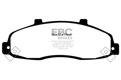 EBC Brakes - EBC Brakes DP61259 6000 Series Greenstuff Truck/SUV Brakes Disc Pads