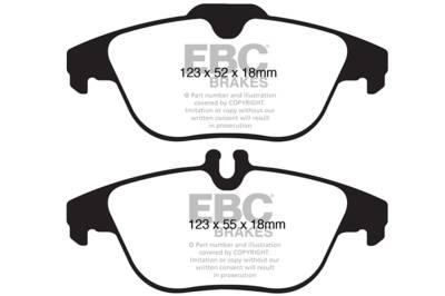 EBC Brakes - EBC Brakes DP31990C Redstuff Ceramic Low Dust Brake Pads
