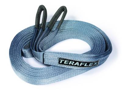 TeraFlex - TeraFlex 4800100 Gray 30'x2" 20000lb Nylon Tow Strap