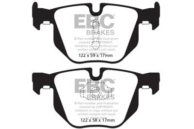 EBC Brakes - EBC Brakes DP62009 6000 Series Greenstuff Truck/SUV Brakes Disc Pads for X5/X6