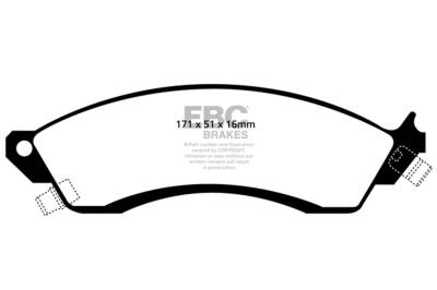 EBC Brakes - EBC Brakes DP41131R Yellowstuff Street & Track Brake Pads