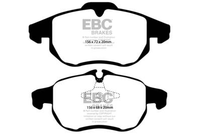 EBC Brakes - EBC Brakes DP41414R Yellowstuff Street & Track Brake Pads for 03-11 9-3/9-3X