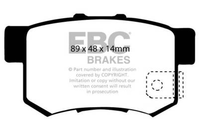 EBC Brakes - EBC Brakes DP21193 Greenstuff 2000 Series Sport Brake Pads