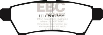 EBC Brakes - EBC Brakes DP41746R Yellowstuff Street & Track Brake Pads