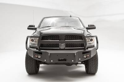 Fab Fours - Fab Fours DR16-C4050-1 Premium Winch Front Bumper for 16-18 2500/3500