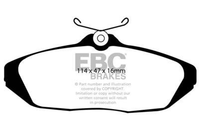 EBC Brakes - EBC Brakes DP31164C Redstuff Ceramic Low Dust Brake Pads
