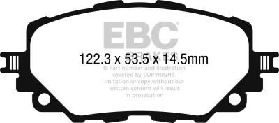 EBC Brakes - EBC Brakes DP22263 Greenstuff 2000 Series Sport Brake Pads