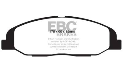 EBC Brakes - EBC Brakes DP31827C Redstuff Ceramic Low Dust Brake Pads for 09-14 CTS STS