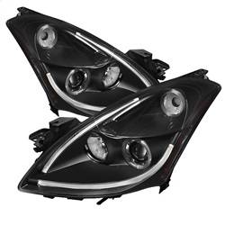 Spyder Auto - Spyder Auto 5076830 Black/Clear LED Halo Projector Headlights