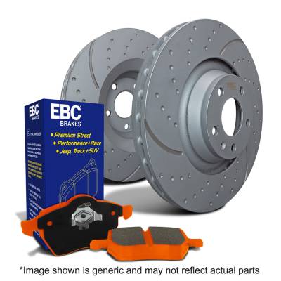 EBC Brakes - EBC Brakes S8KF1022 S8 Kits Orangestuff & GD Rotors