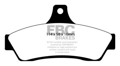 EBC Brakes - EBC Brakes DP31711C Redstuff Ceramic Low Dust Brake Pads for 04-06 GTO
