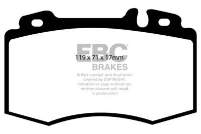 EBC Brakes - EBC Brakes DP31363C Redstuff Ceramic Low Dust Brake Pads