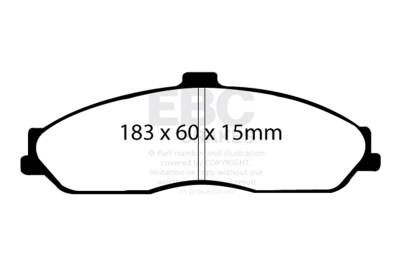 EBC Brakes - EBC Brakes DP41162R Yellowstuff Street & Track Brake Pads