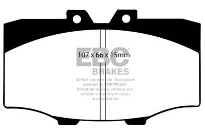 EBC Brakes - EBC Brakes DP4380R Yellowstuff Street & Track Brake Pads