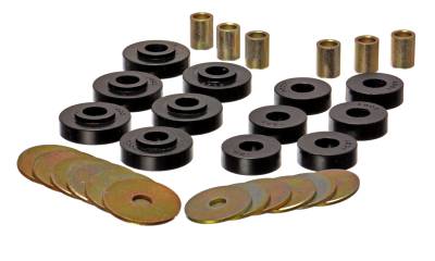 Energy Suspension - Energy Suspension 3.4102G Black Polyurethane Body Mount Set