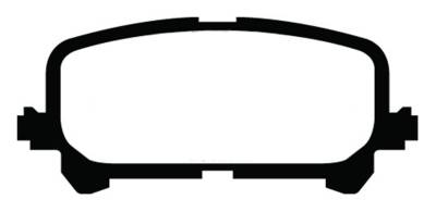 EBC Brakes - EBC Brakes DP43025R Yellowstuff Street & Track Brake Pads for 14-16 MDX