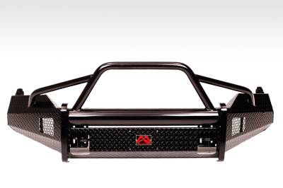 Fab Fours - Fab Fours DR09-K2462-1 Black Steel Front Ranch Bumper for 09-13 RAM 1500