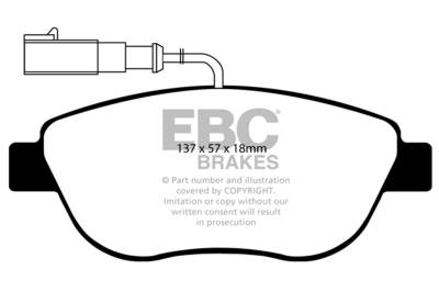 EBC Brakes - EBC Brakes DP21383 Greenstuff 2000 Series Sport Brake Pads for 12-13 500