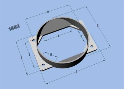 Vibrant Performance - Vibrant 1995 Mass Air Flow Sensor Adapter Plate for Mitsubishi