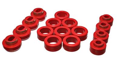 Energy Suspension - Energy Suspension 3.4131R Body Cab Mount Set Polyurethane Red
