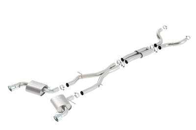 Borla - Borla 140690 ATAK Cat-Back Exhaust Single Split Rear Exit for 16-24 Camaro SS