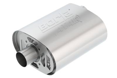 Borla - Borla 400856 ATAK CrateMuffler 2.5" Offset In/Center Out 6 x 10.34" Oval Coyote