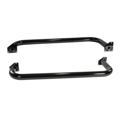 Rugged Ridge - Rugged Ridge 11590.04 3" Round Tube Side Steps Black for Jeep Wrangler
