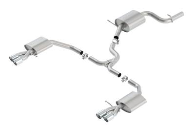 Borla - Borla 140705 S-Type Cat-Back Exhaust Dual Split Rear Exit for 16-18 VW Passat