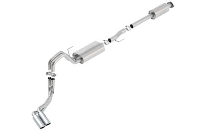 Borla - Borla Exhaust 140618 S-Type Cat-Back Exhaust Truck Side Exit for 15-20 Ford F150