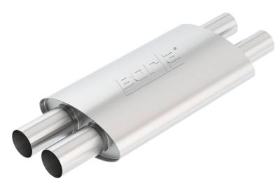 Borla - Borla Exhaust 60561 2.25" In/2.5" Out Touring Front Muffler for 15-17 Mustang GT